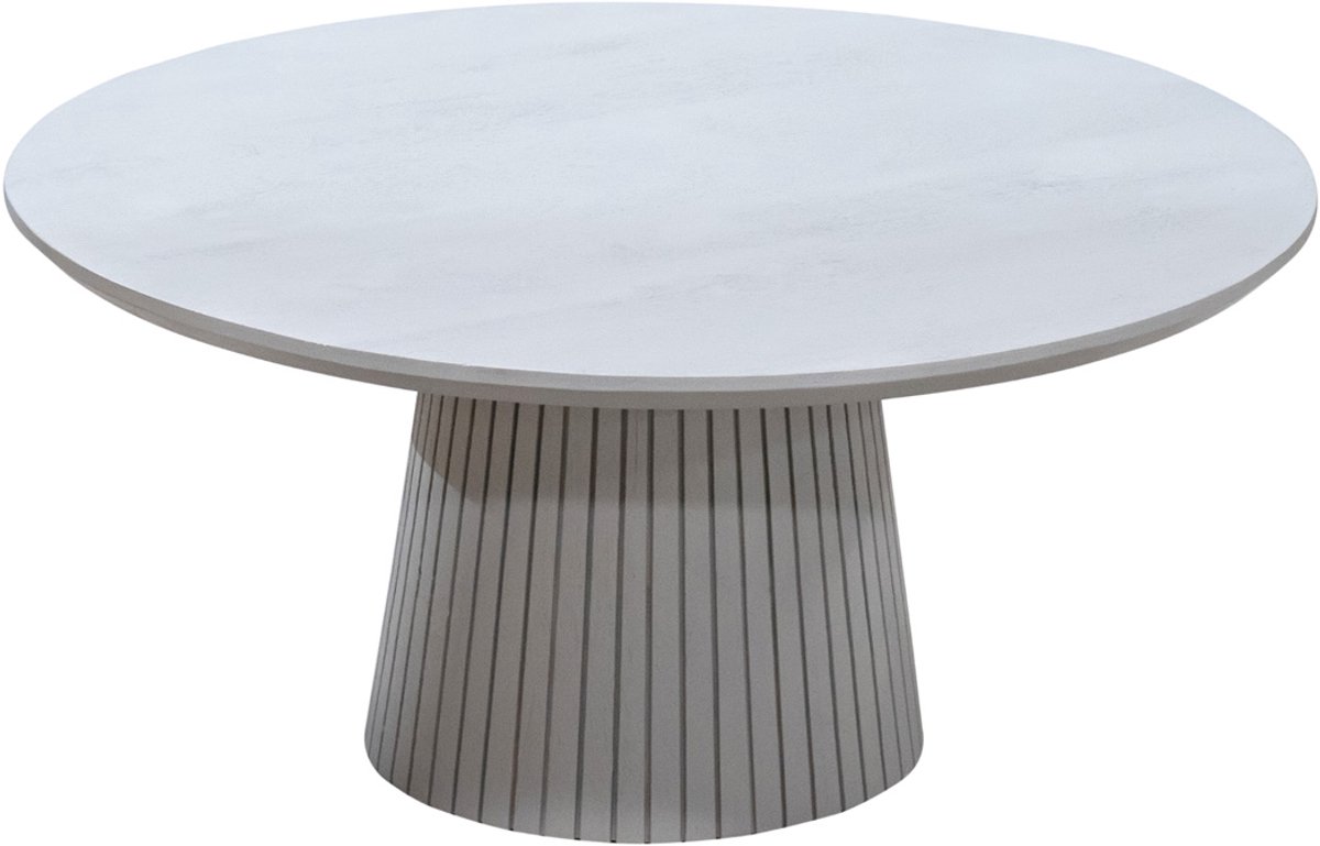 Starfurn Salontafel Solana - Rond Taupe Hout - 80x80x38cm