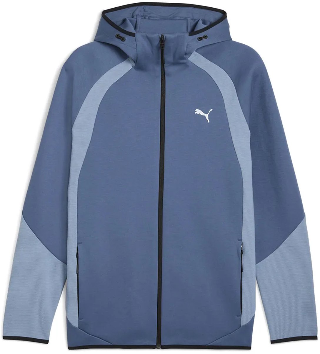 Puma Evostripe Sweatshirt Met Rits M Man Dark Indigo