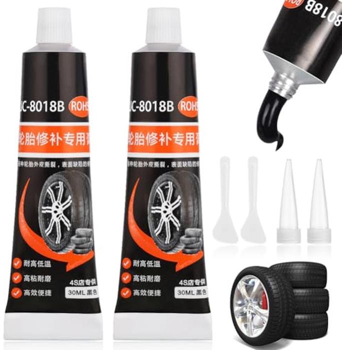 Pneumatische Bandenreparatielijm 60 ml - Voor Snelle en Effectieve Reparaties van Scheuren en Gaten