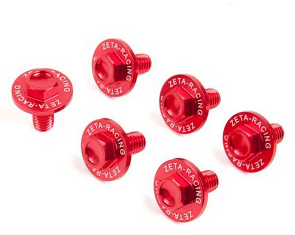 Zeta Beta Xtrainer 300 15-18 Ze88-9202 Schroefset Voor Vorkbescherming 6 Eenheden Rood