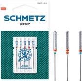 Schmetz Jersey Naalden Dikte 70 t/m 90 - 1 x 5 Naalden op kaart