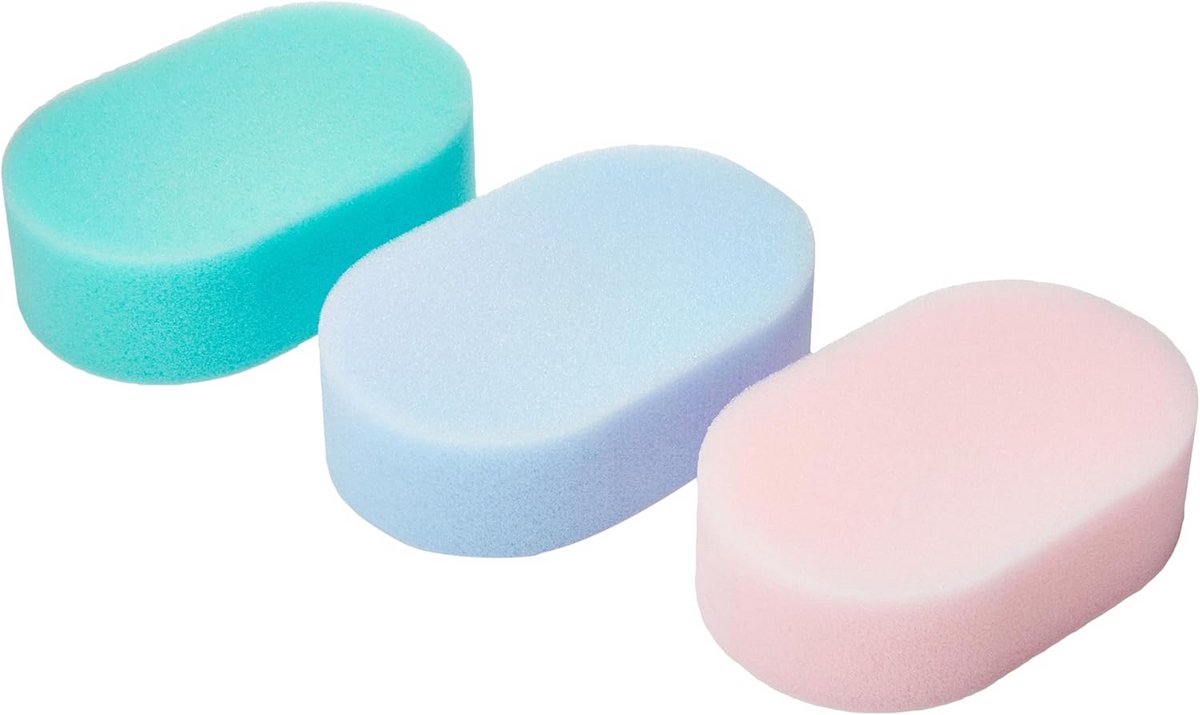 Standaard Badspons - Set van 3 in Geassorteerde Kleuren