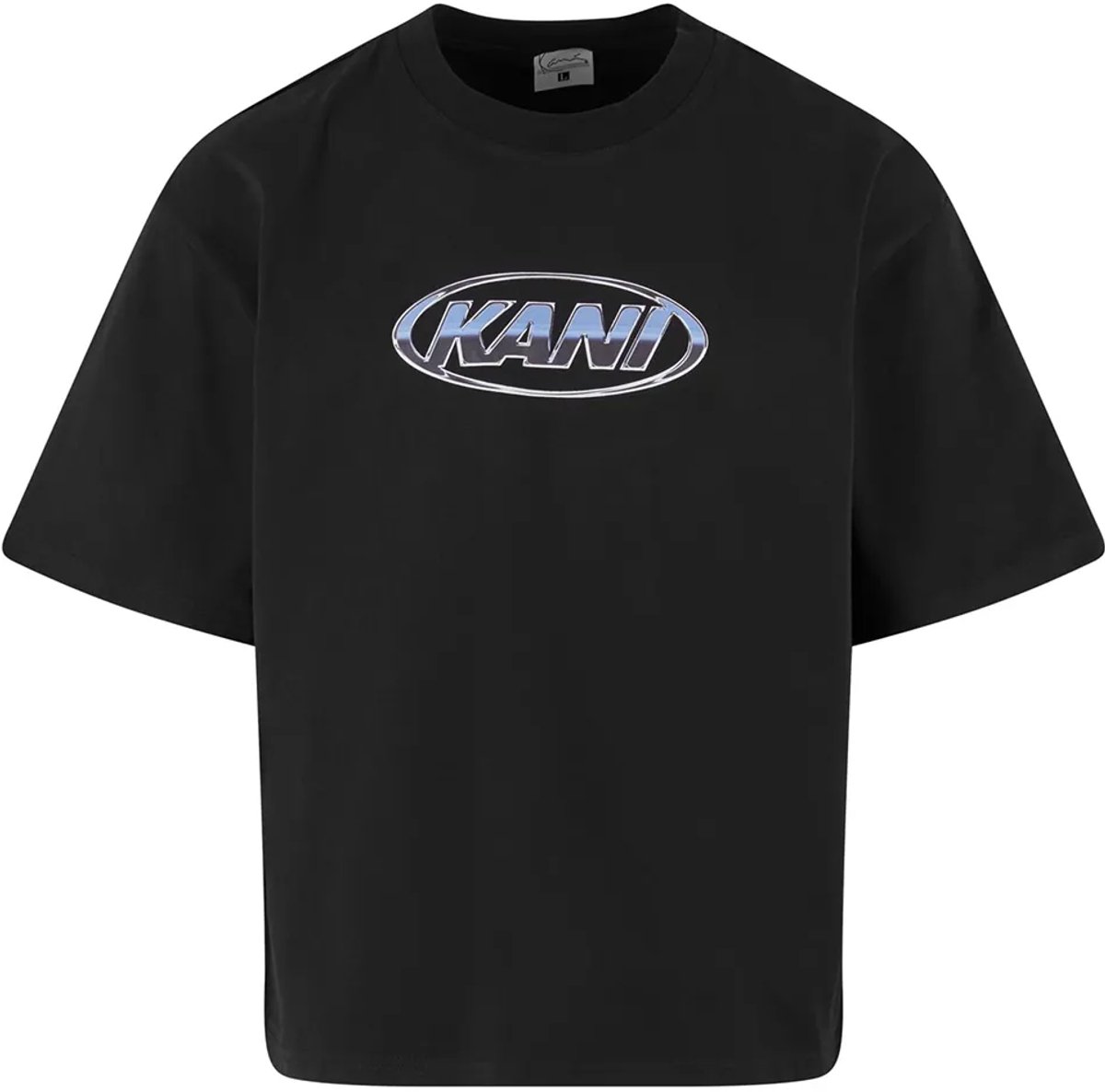 Karl Kani Chrome Logo Crop T-shirt Met Korte Mouwen Zwart S Man
