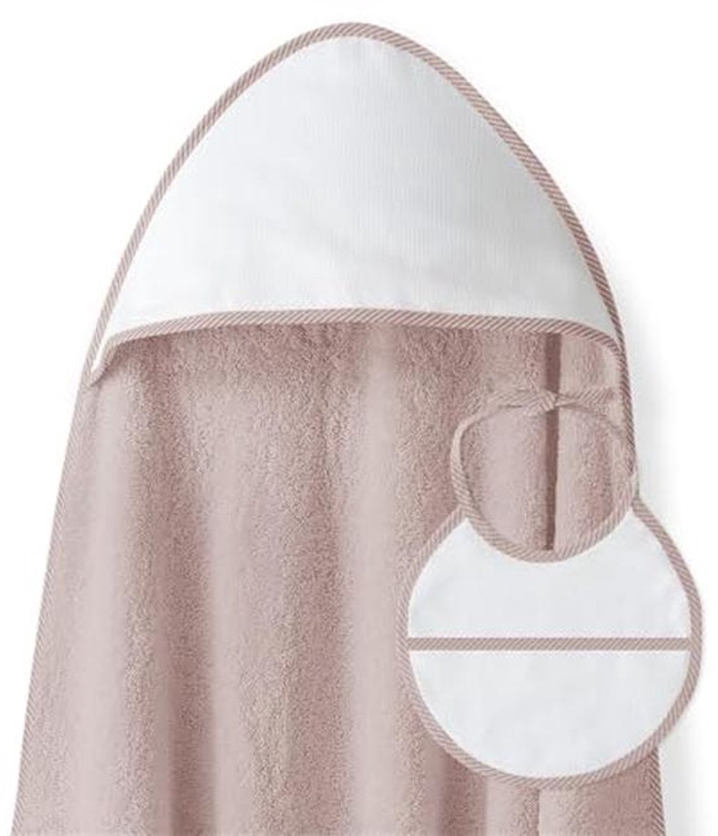 Babybadhanddoek met Capuchon en Slabbetje - 100 x 100 cm, Katoen, Uniseks, Zacht en Comfortabel voor Pasgeborenen en Peuters