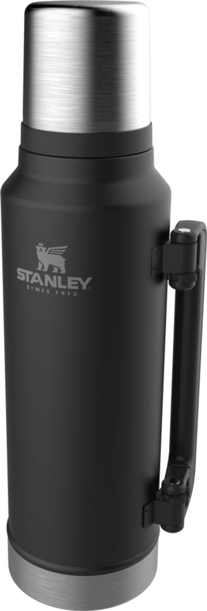 Stanley Classic Legendary Thermosfles 1.4L Houdt 40 Uur Warm, 35 Uur Koud - Lekvrij - Vaatwasserbestendig - BPA-Vrij - Voor Koffie, Thee en Meer - Roestvrijstalen Thermoskan - Matte Black – foto 7