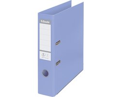 Esselte Solea Kartonnen A4 Ordner - Capaciteit van 600 Vel - Rugbreedte van 75mm - Lichtblauw