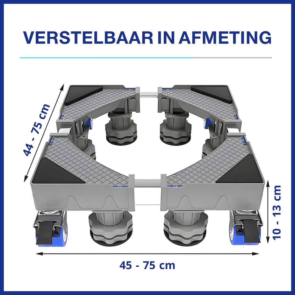 LUXEVI Wasmachine Verhoger met Wielen - 4 Poten thumbnail 2