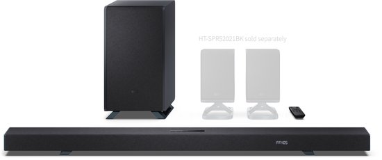 Sharp HT-SBW55121 - 5.1.2 Dolby Atmos soundbar met draadloze subwoofer - Q-series - zwart van Sharp — afbeelding 4