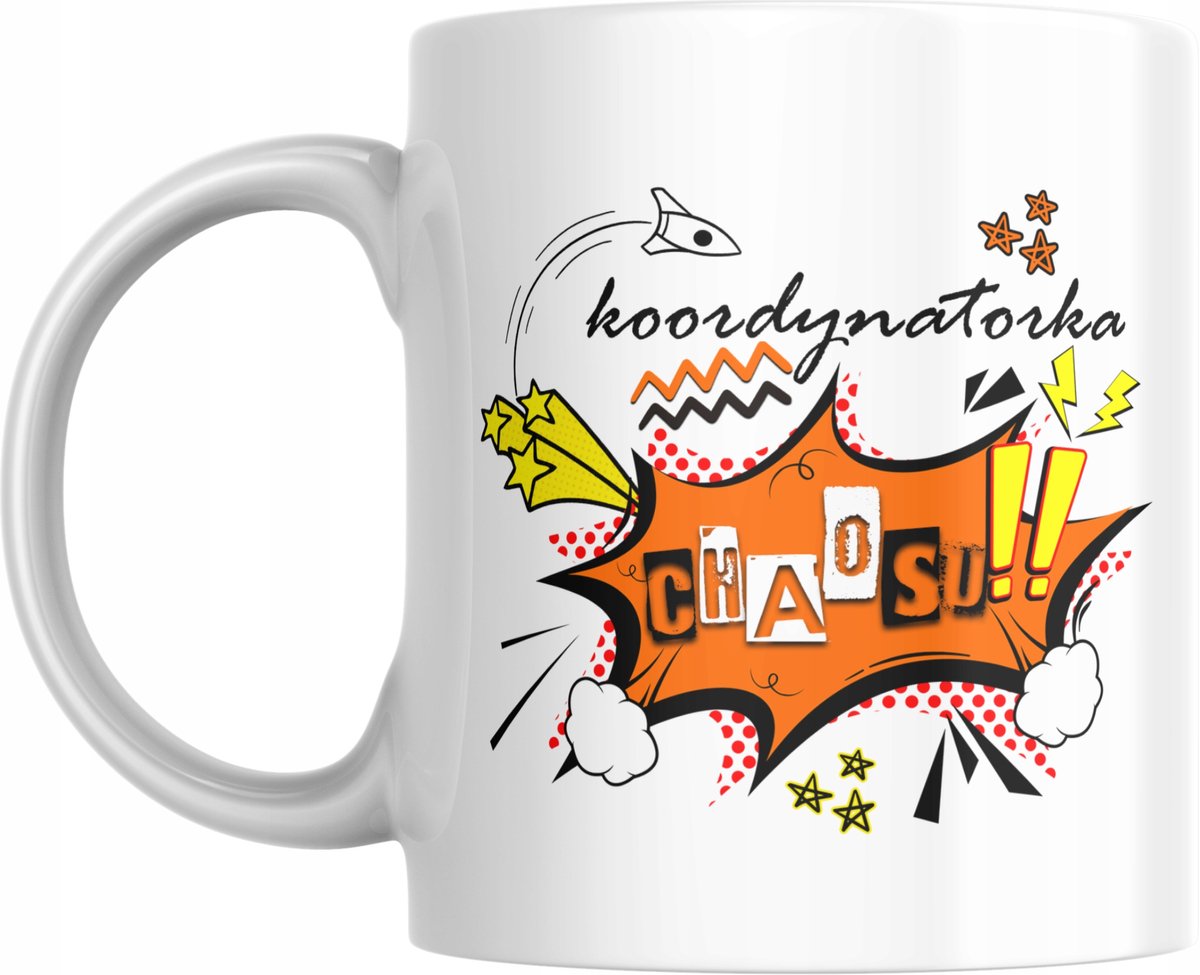 Unieke Mok voor Chaos Coördinator: Juf, Directeur - Perfect Cadeau