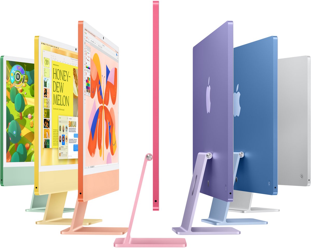 Apple iMac 2024 M4 10-core CPU GPU 24GB RAM 512GB SSD All-in-One Desktop Zilver QWERTY - Afbeelding 4