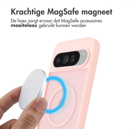 Coque imoshion - Compatible avec Google Pixel 9 Pro XL - Coque arrière Color Guard compatible MagSafe - Rose clair