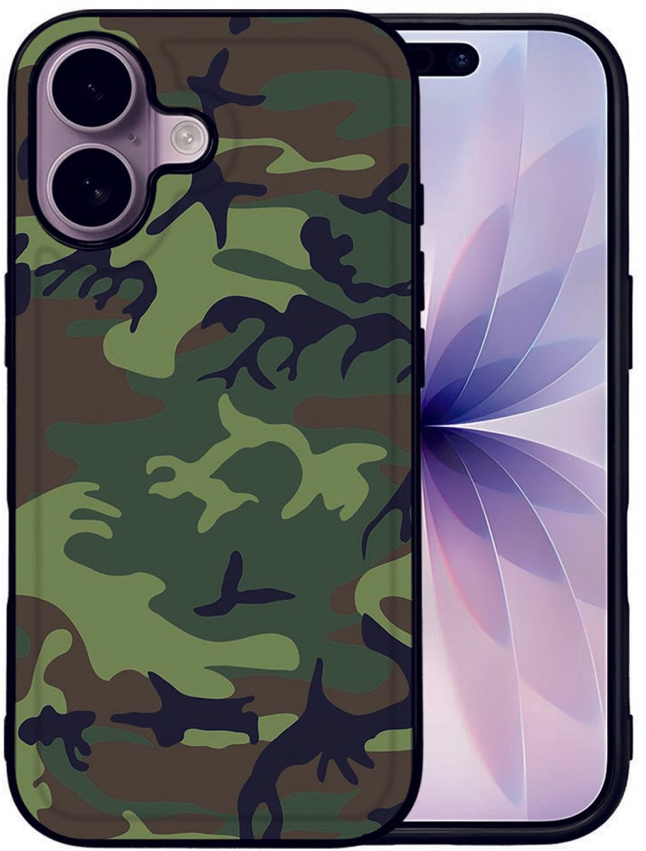 TPU Hoesje iPhone 17 Army Dark