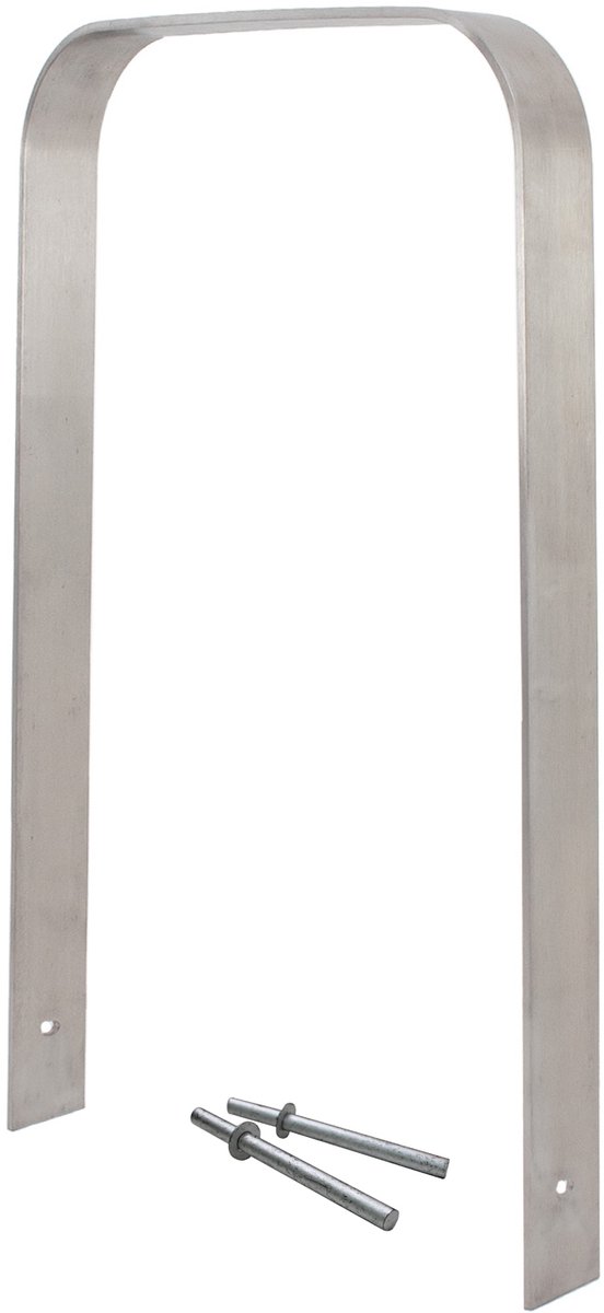 TRUTZHOLM - Fietsenrek Type U - 117 x 80 cm - Om in te betonneren - Parker - 60 mm - Voor 2 fietsen - Roestvrij Staal