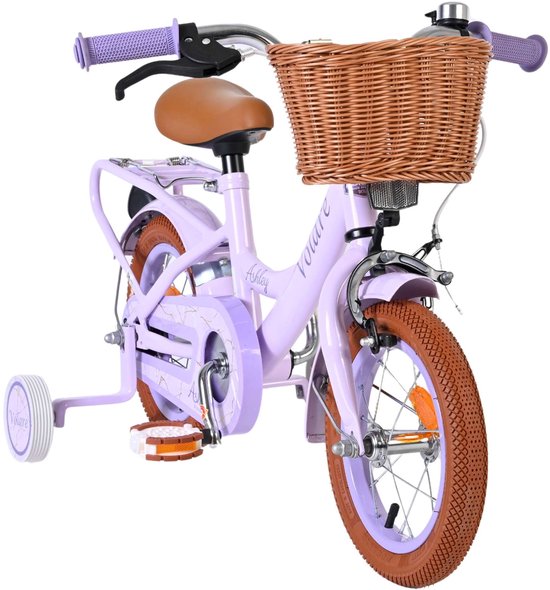 Volare Ashley Kinderfiets - Meisjes - 12 inch - Lila van Volare — afbeelding 5