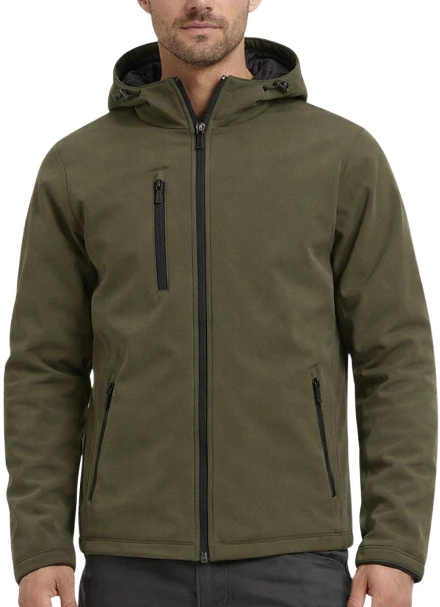 Clique Padded Hoody Softshell 020952 - Donkergrijs - XL