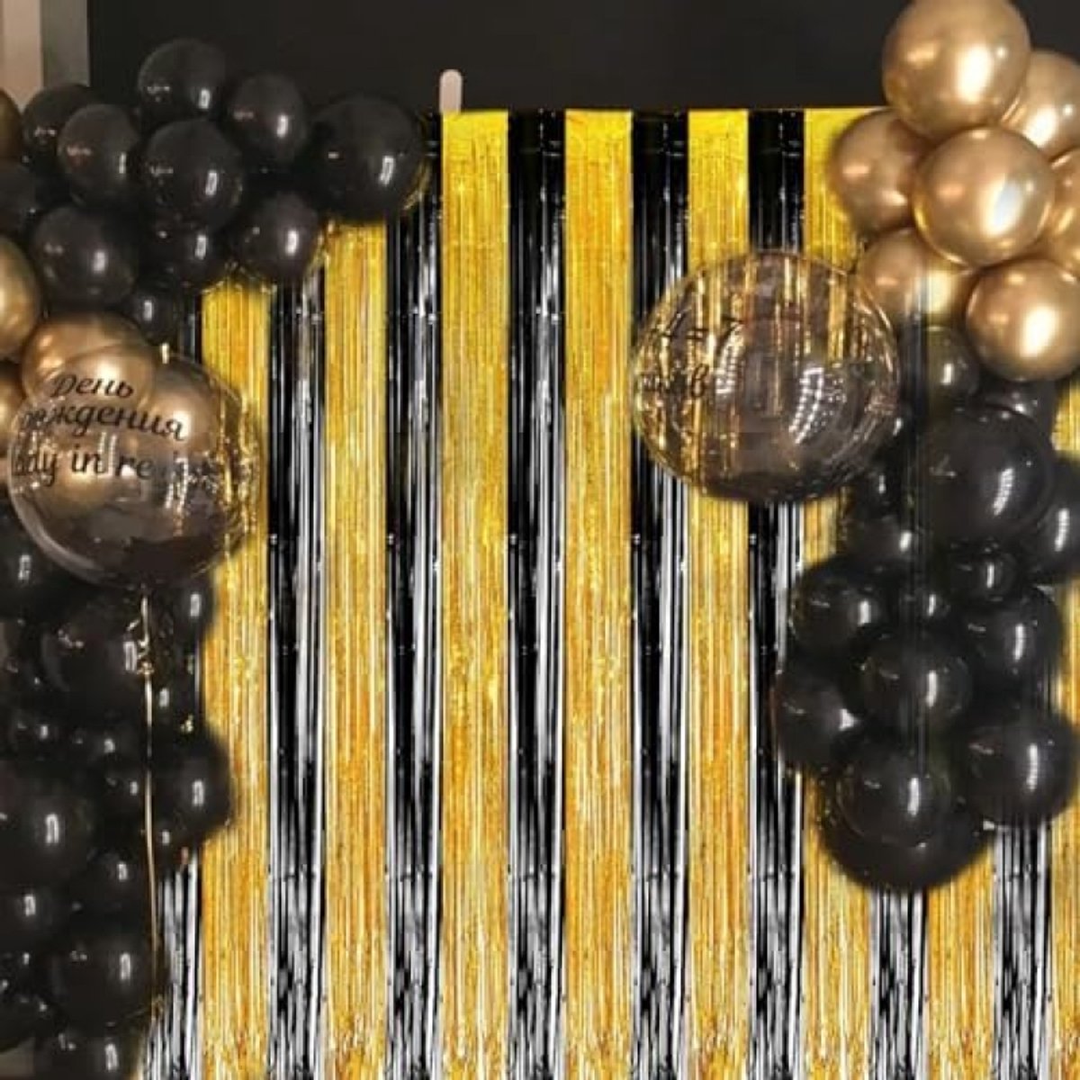 Feestgordijnen Set van 3 - Metallic Glitter Gordijnen voor Fotografie Achtergrond