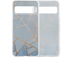 imoshion Hoesje - Geschikt voor Google Pixel 8 Pro - Design hoesje verpakking - Blue Graphic