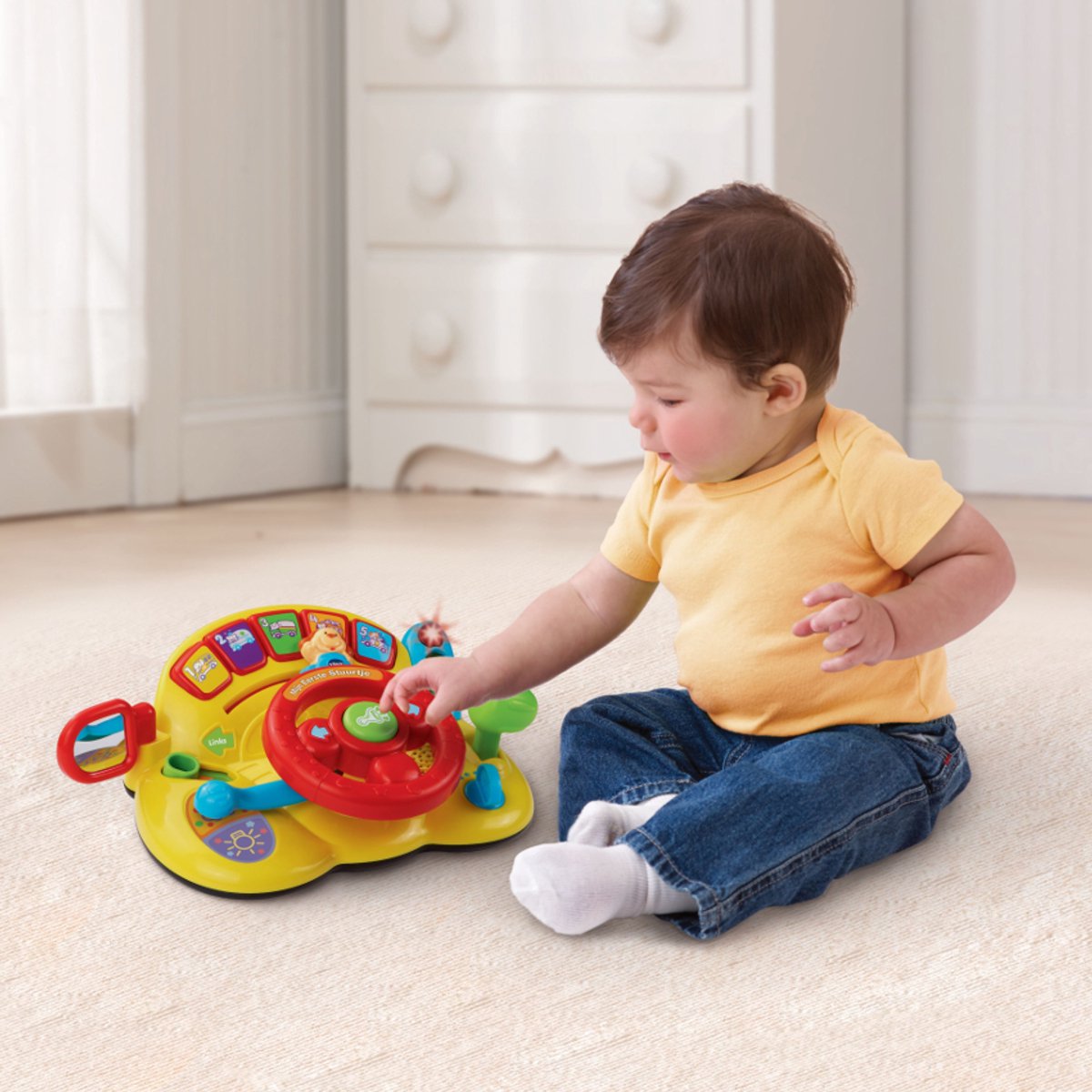 VTech Baby Mijn Eerste Stuurtje - Educatief Speelgoed - 3 Speelstanden - Geluiden, Liedjes & Melodietjes - Cadeau - 1 tot 3 Jaar — afbeelding 5
