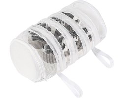 Schoenwaszak, schoenenzak voor wasmachine, herbruikbare schoenenzak, schoenennetten voor wasmachine met ritssluiting, beschermen schoenen tegen schade