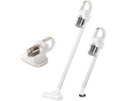 Draadloze Stick Stofzuiger – 2-in-1 Handstofzuiger – Lichtgewicht – Oplaadbaar – Voor Matras, Houtvloer & Huis – Wit