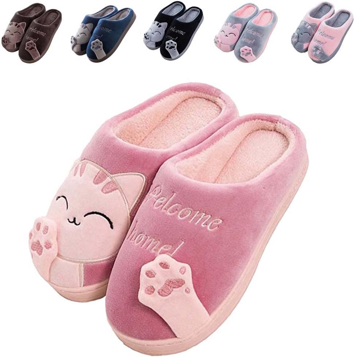 Warme Pluche Pantoffels Unisex Zacht en Comfortabel Huisdier Slippers voor Binnen