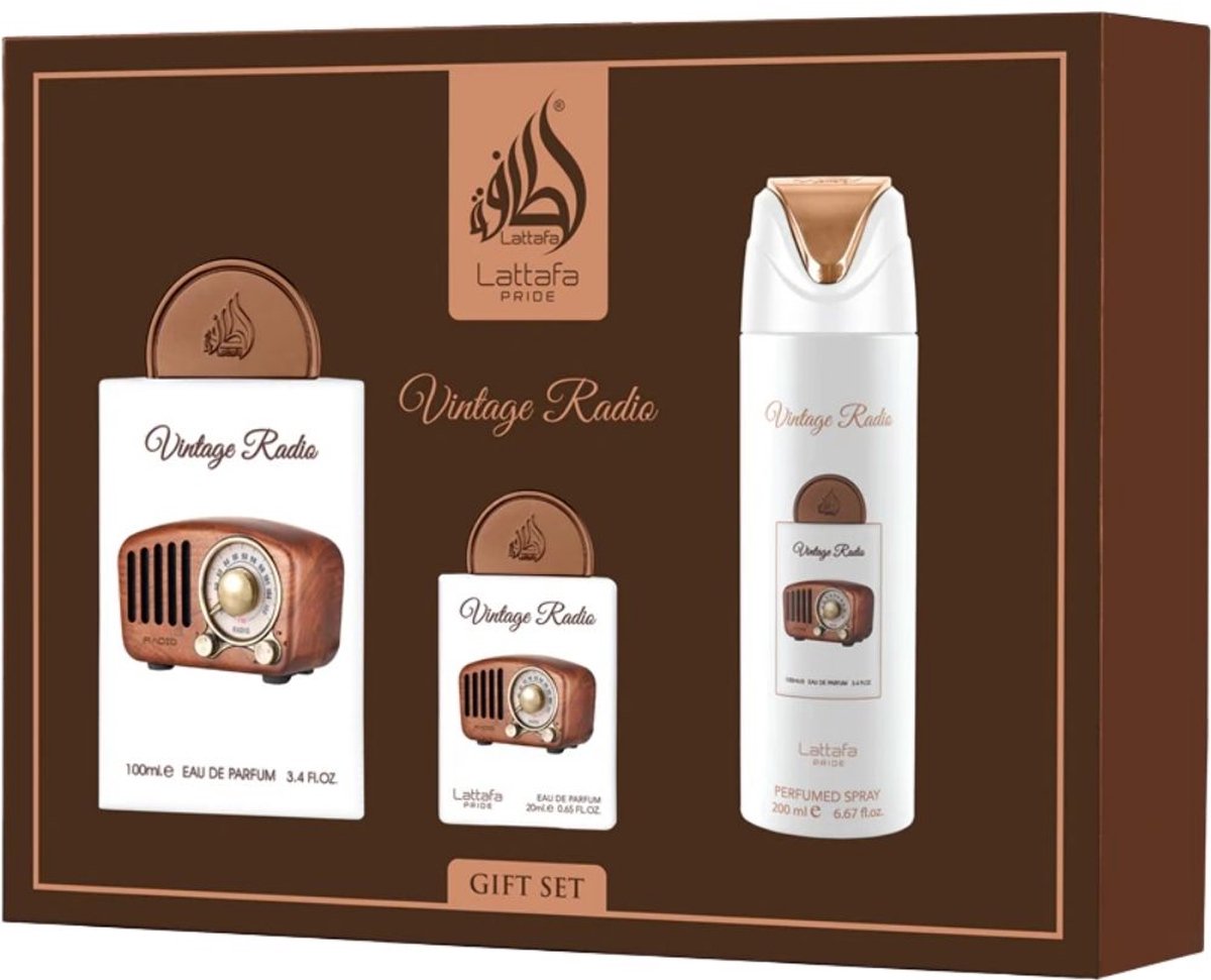 Lattafa - Pride Vintage Radio Eau de Parfum Giftset
