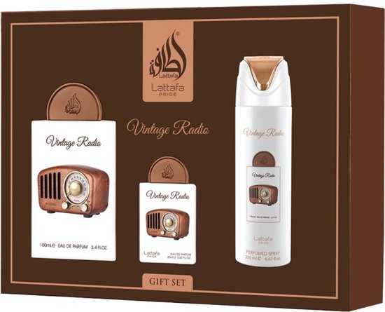 Lattafa - Pride Vintage Radio Eau de Parfum Giftset
