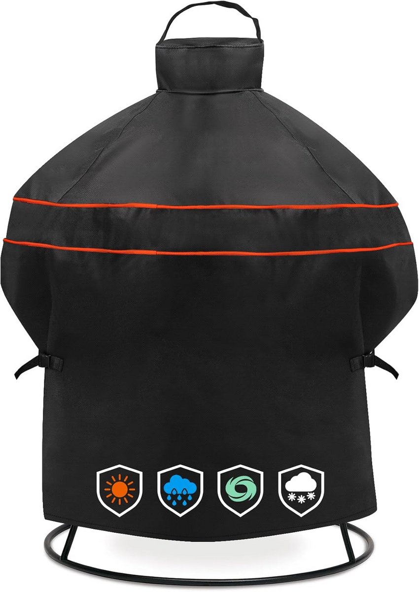Waterdichte BBQ Grillhoes voor Kamado Eivormige Keramische Houtskoolgrill - Ø56 x H76 cm