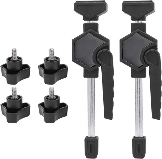 Houtbewerking Desktop Clip Set, Tafel Werkbank Snelle Vaste Clip Klem, Roestvrij Staal Messing Blok Bank Hond Klem, Armatuur Vise Banken Timmerman Gereedschap (staal kleur