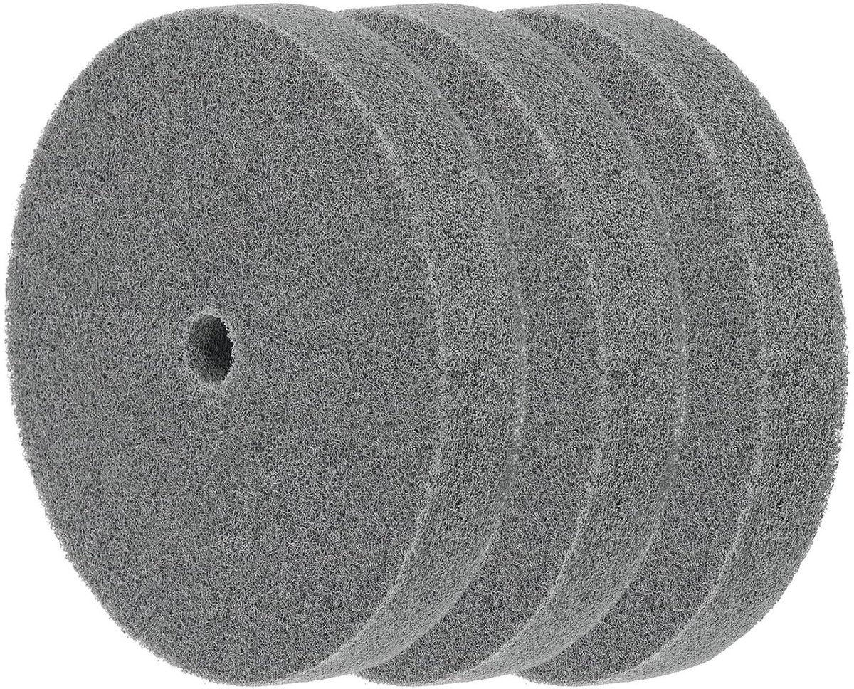 Allecta - Nylonvezel-polijstschijf 180 korrel 5P - Set van 3 - 5/8 inch boring