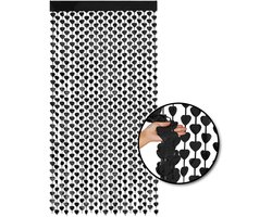 LUQ – Foliegordijn Hartjes – Zwart – Luxe Romantische Valentijn Decoratie – Valentine Versiering – Franjes Gordijn