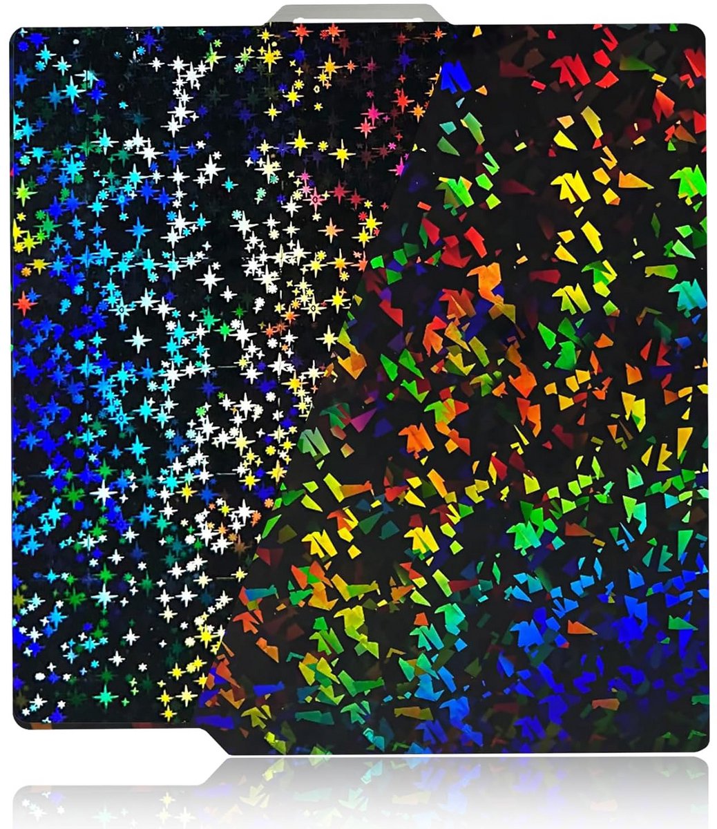 Dubbelzijdige Gladde PEF+Starry PEYDrukplaat voor 3D-printers 257x257mm