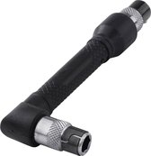 Haakse schroevendraaier met zwarte grip en metalen bit
