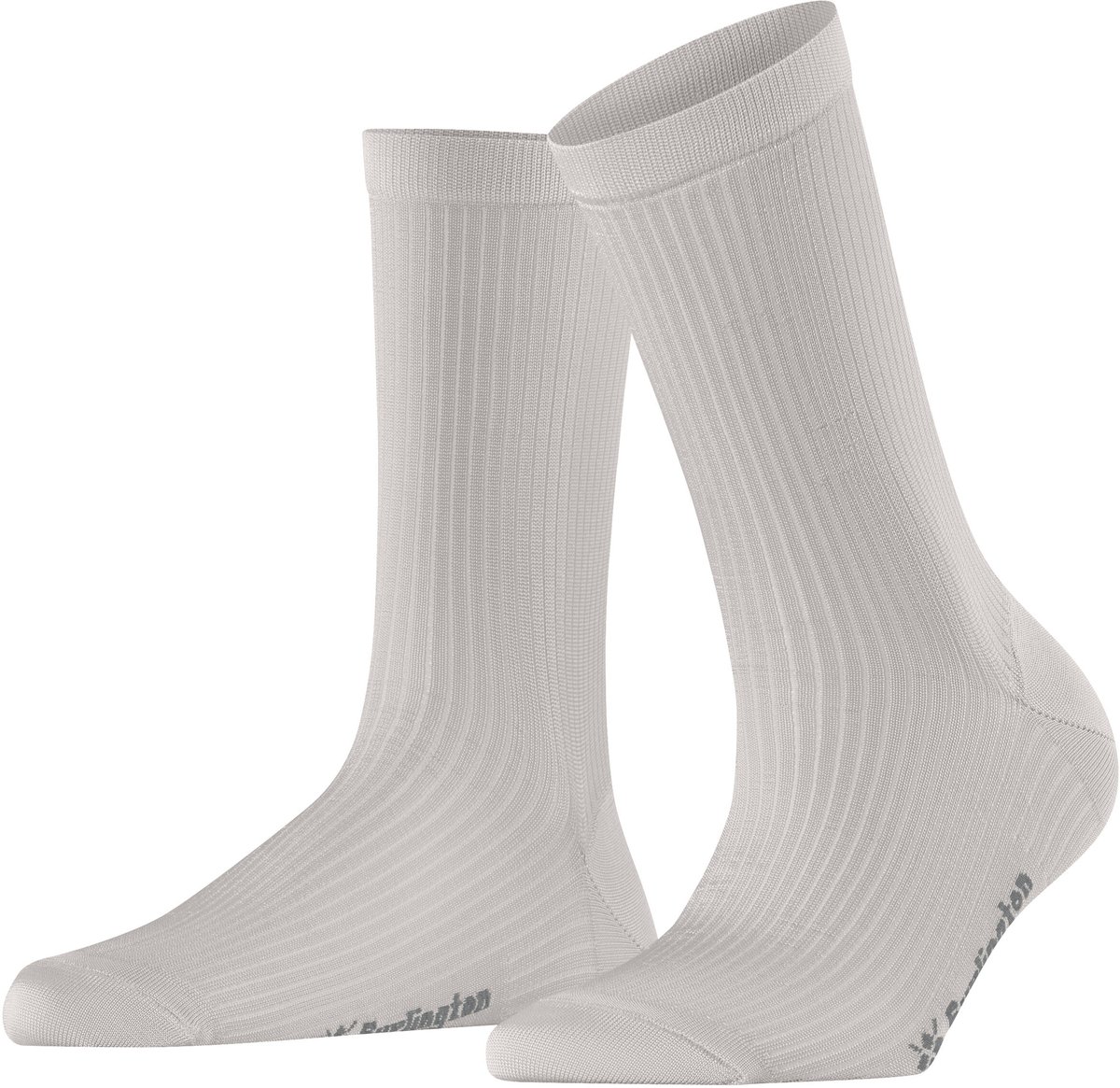 Burlington Princess Street geribd casual viscose Sokken dames beige - maat 36-41