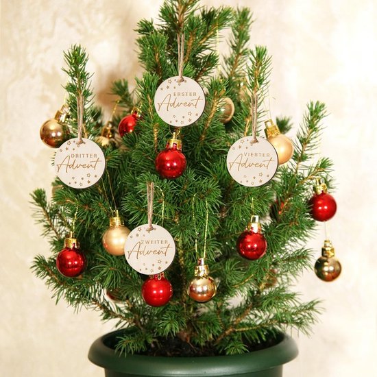 Advent)kaarsenstandaard voor vier kaarsen, hout | Kerst cadeau's/ speelgoed | De Boekerij Zutphen