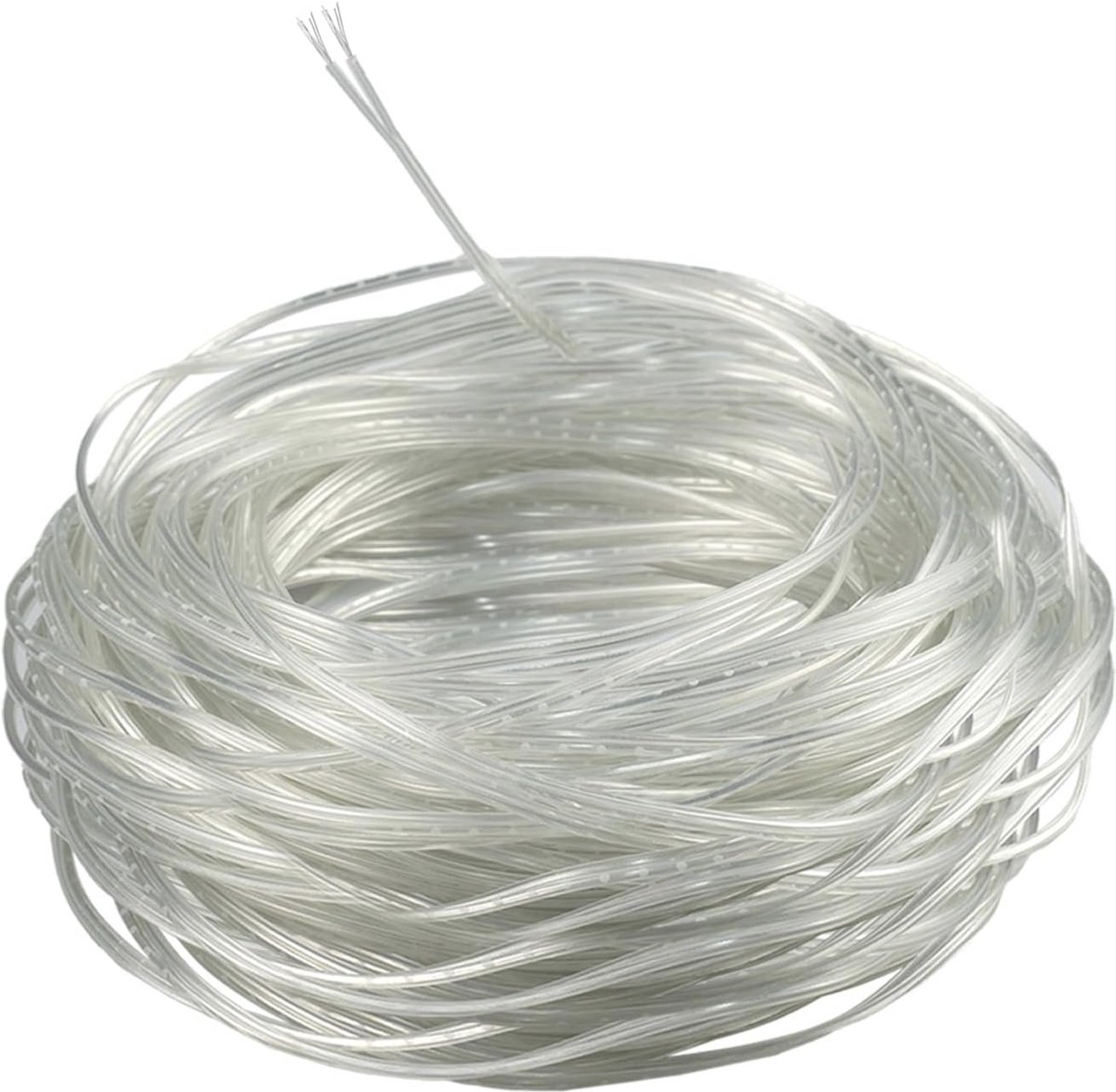 30 m Transparante 2-Aderige PVC Stroomkabel voor Huishoudelijke Apparaten