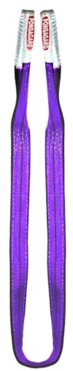 Platte hijsband met lusssen - 1000kg - 6 Meter - Polyester voor zwaar gebruik