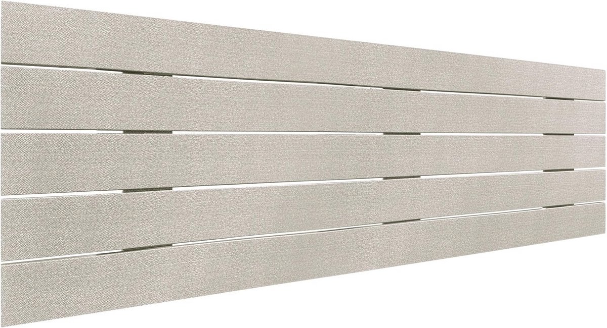 Hoofdbord van Gerecycled MDF-hout in Palletstijl – Beige en Horizontaal (160 cm)