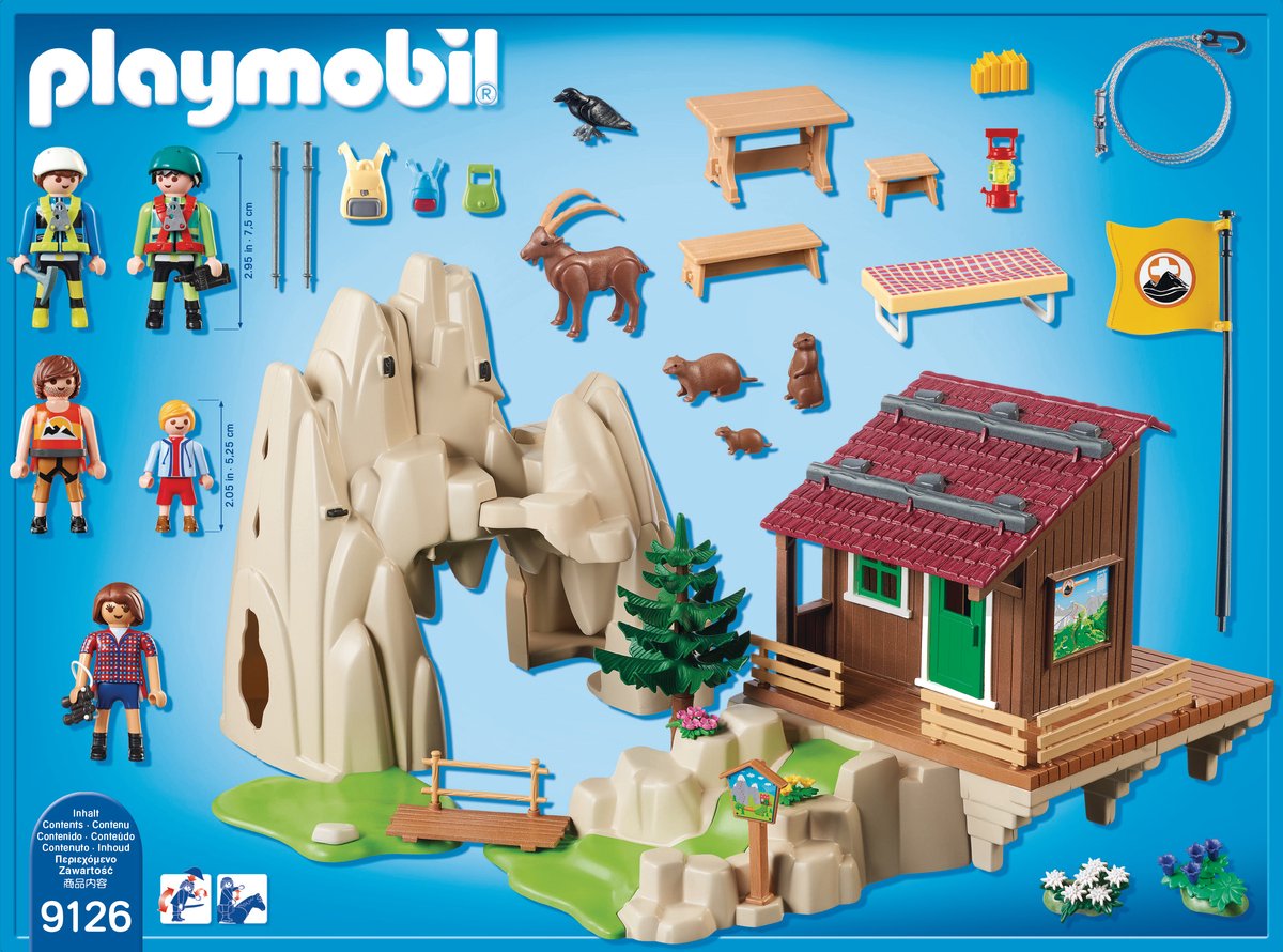 PLAYMOBIL Bergbeklimmers met berghut  - 9126 — afbeelding 6