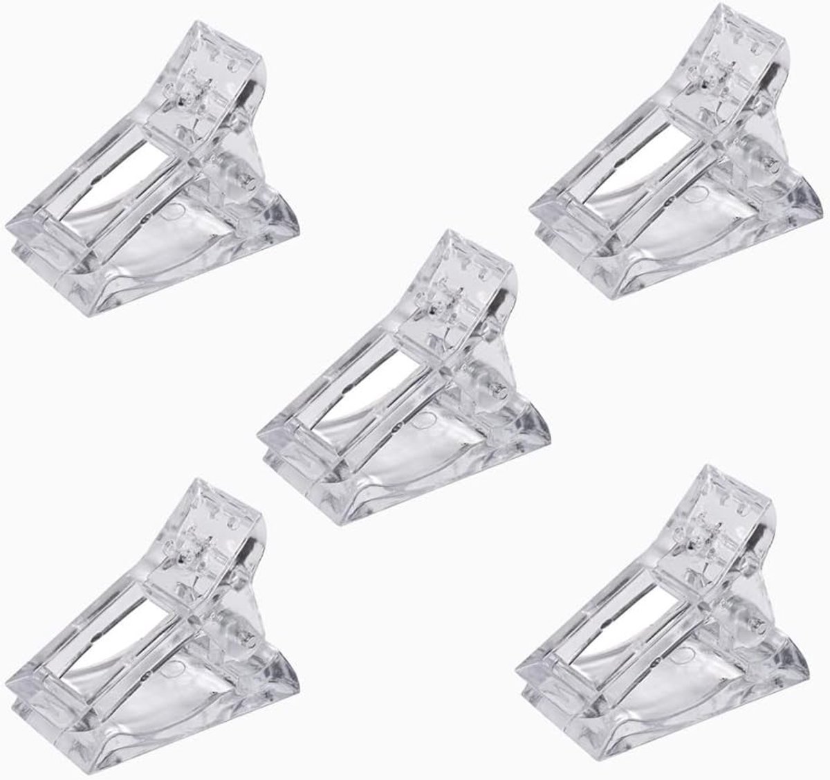 Nail Tool Clip - 5 Pieces Transparent Nail Tips - Nail Art - DIY Accessoires