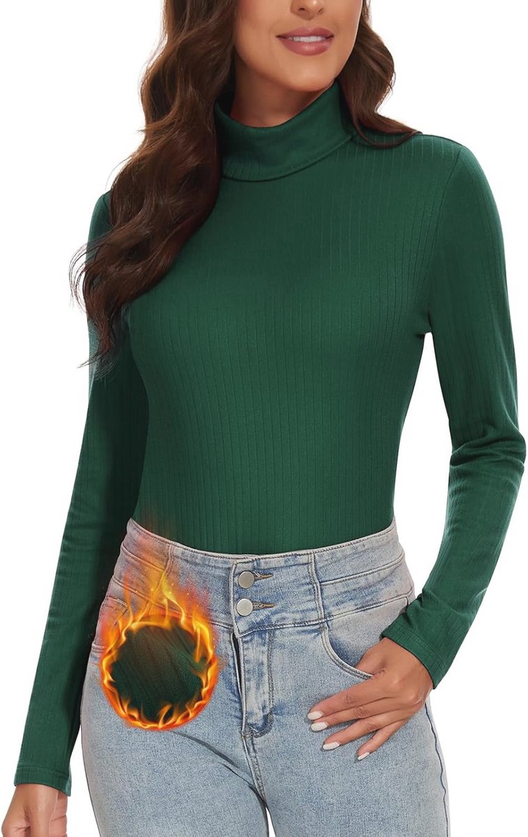 Elegante Oversized Rolli voor Dames met Opstaande Kraag en Lange Mouwen