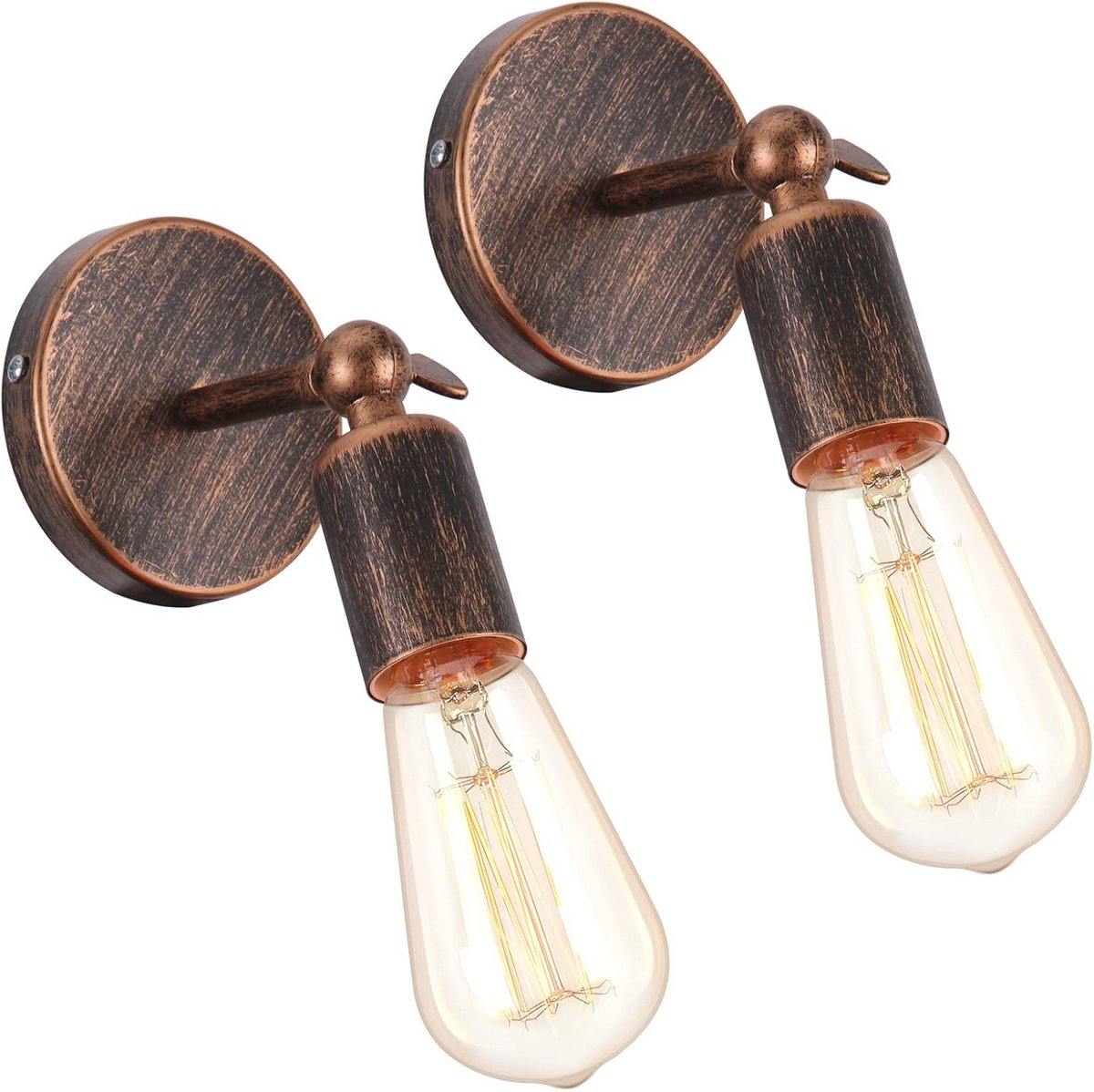 Industrieel minimalistische wandlamp - E27 wandverlichting voor slaapkamer en woonkamer