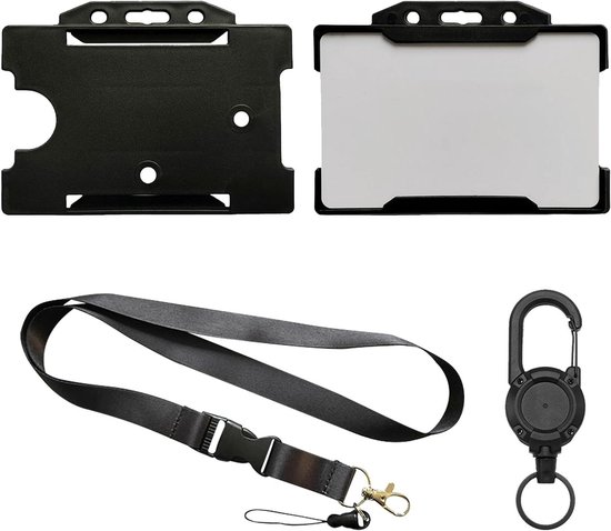 Intrekbare lanyard en badgehouder Trio Triple Pack van Intrekbare lanyard en badgehouder Trio Triple Pack van
