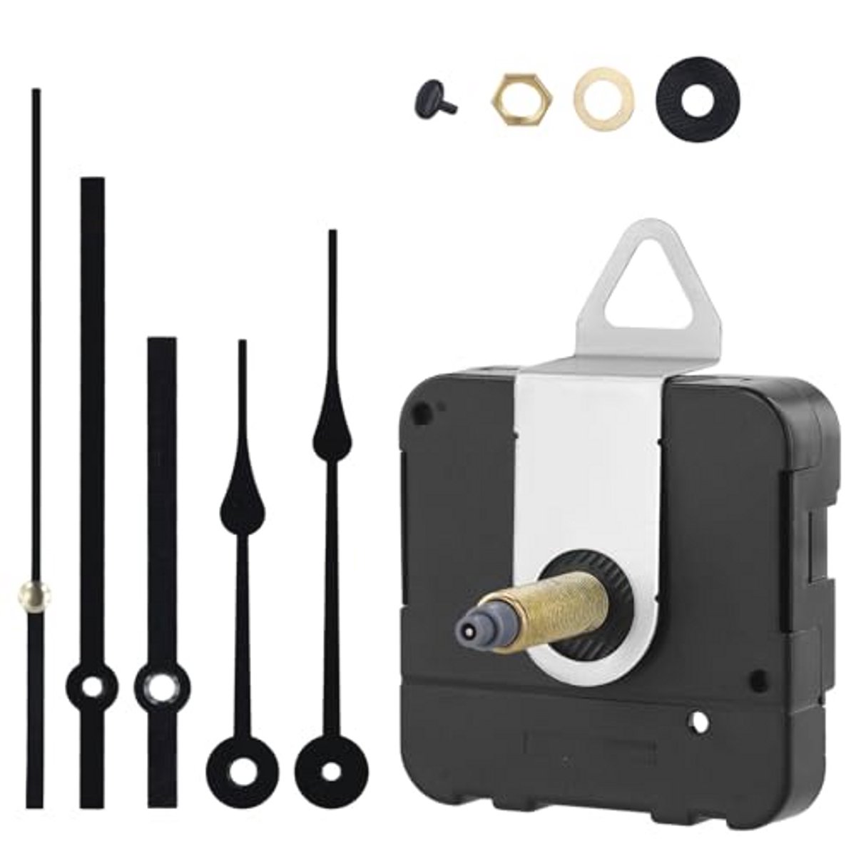 Quartz Wandklok Reparatieset met Lange As en Spade-Handen - 31 mm Klok Mechanisme