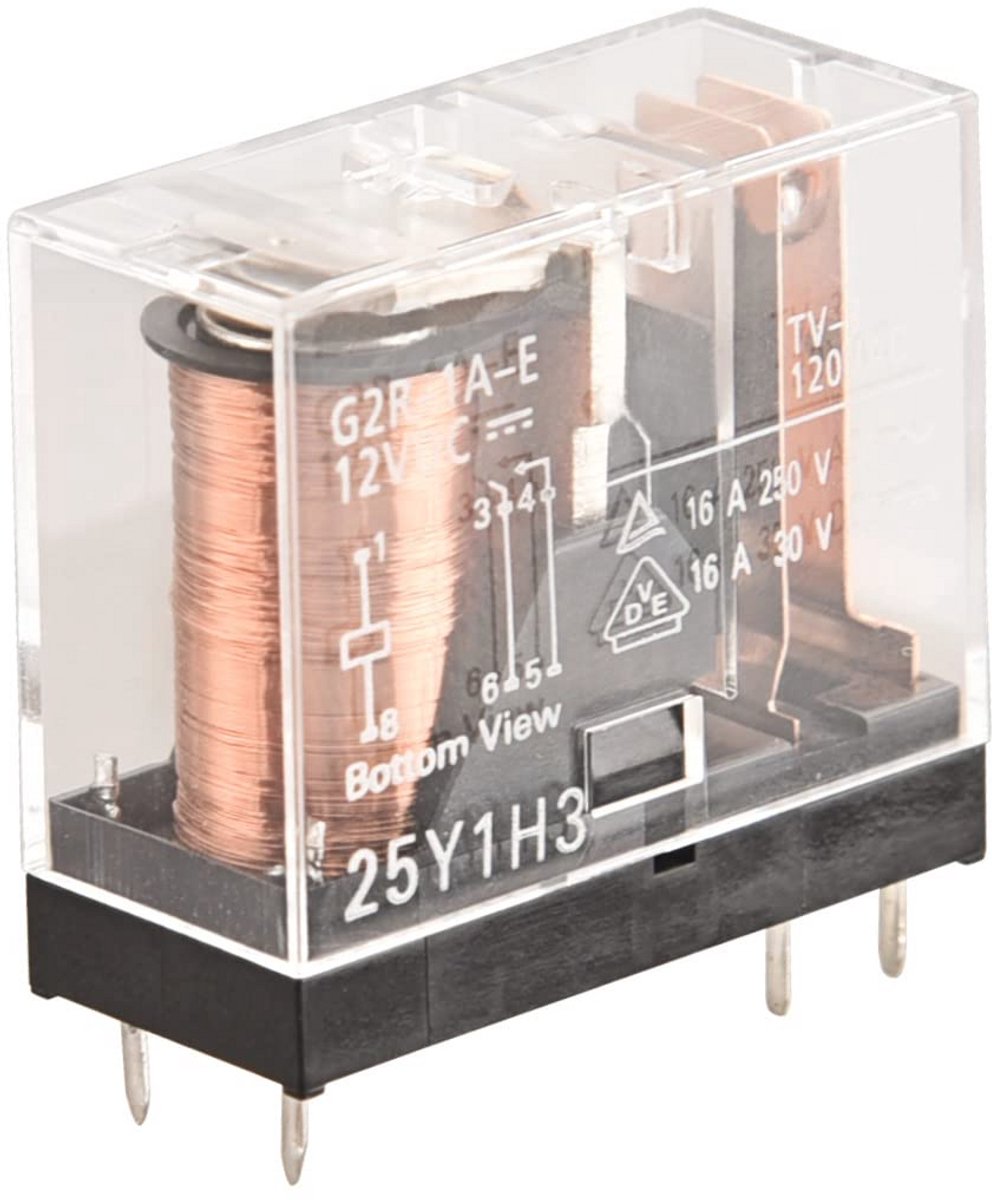 Relais elektromagnetisch 12VDC SPST-sluiter 16A / 250VAC voor printplaat