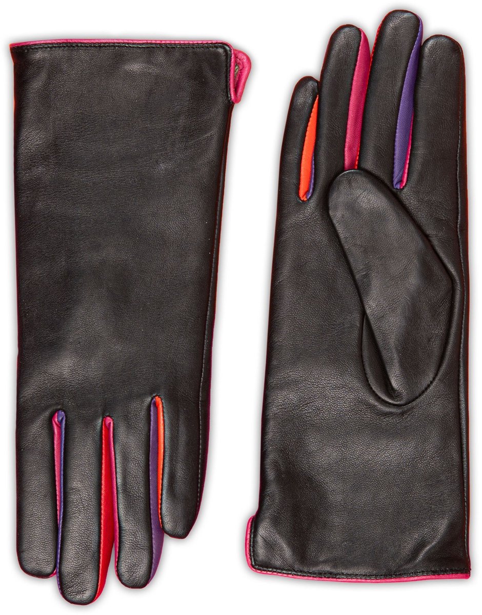 Mywalit Dames Handschoenen Black/Sangria | Maat 7.5