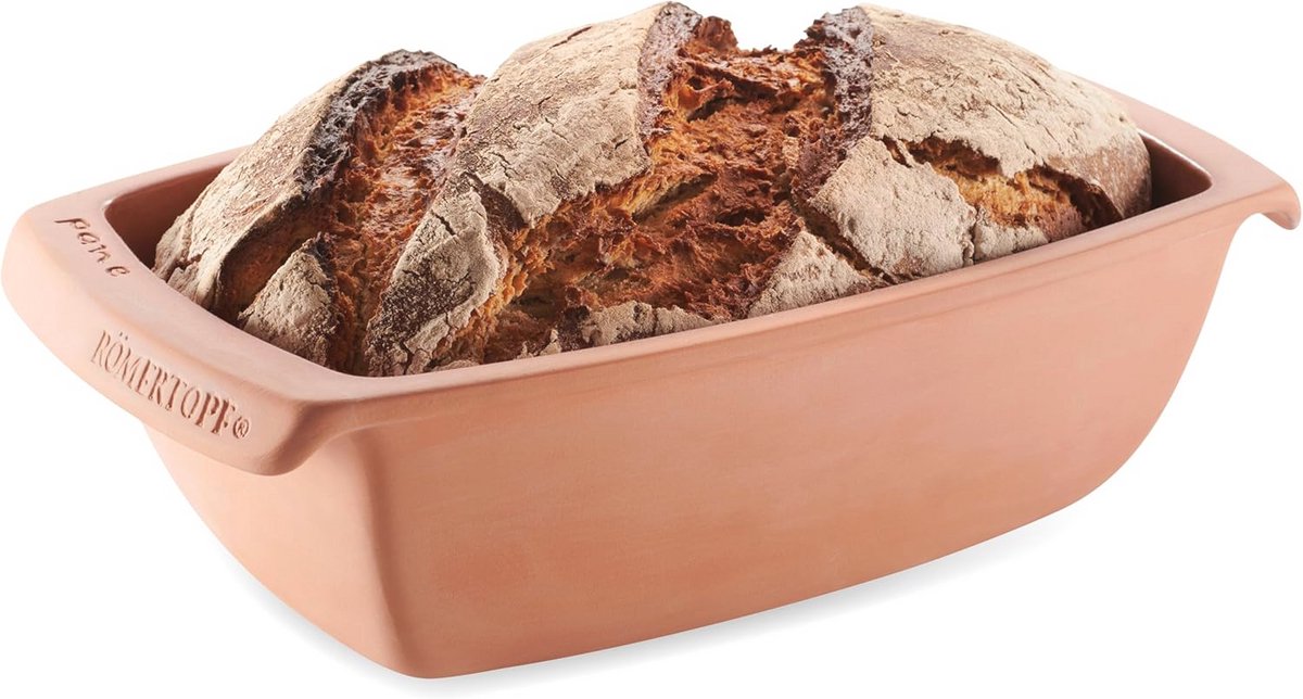 Keramische broodbakvorm voor 1,5 kg - Perfect voor versgebakken brood en cake - Terracotta