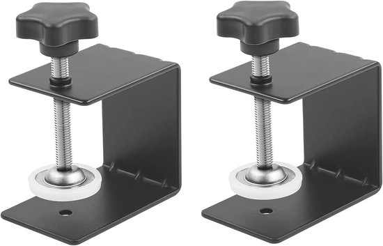QWORK 2 Stuks Roestvrijstalen C-klemmen – Zwaar, Klembereik 33-68 Mm, Voor Hout- En Laswerk