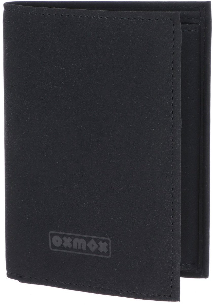 oxmox portemonnee New Cryptan Kombibörse Pure Print Black Black zwart