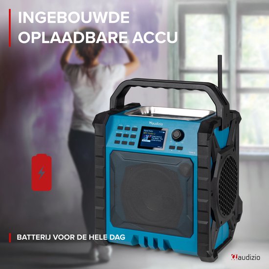 MEDION P66896 bouwplaatsradio (DAB Plus, DAB /UKW, geïntegreerde